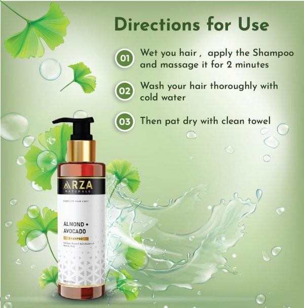 Almond and Avocado Shine Shampoo with Almond & Avocado Oil for Stronger Roots – 200ml
