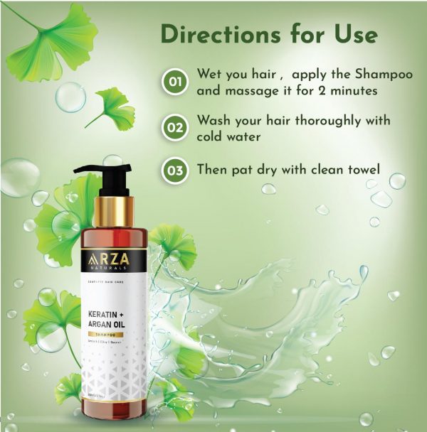 Keratin and Argan oil Shampoo for Smooth Hair – 200ml