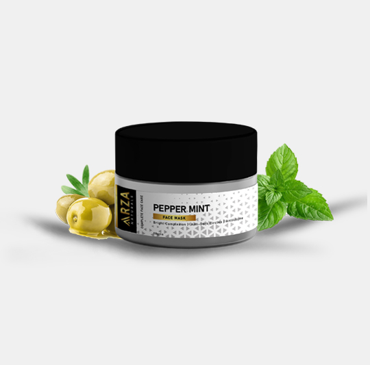 Peppermint Face Mask with Mint Extract & Olive oil for dark circles- 50g