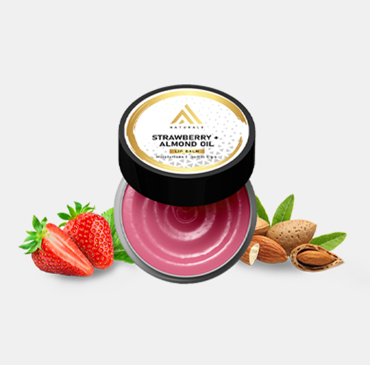 Strawberry & Almond Oil Lip Balm for Softer Lips – 5g