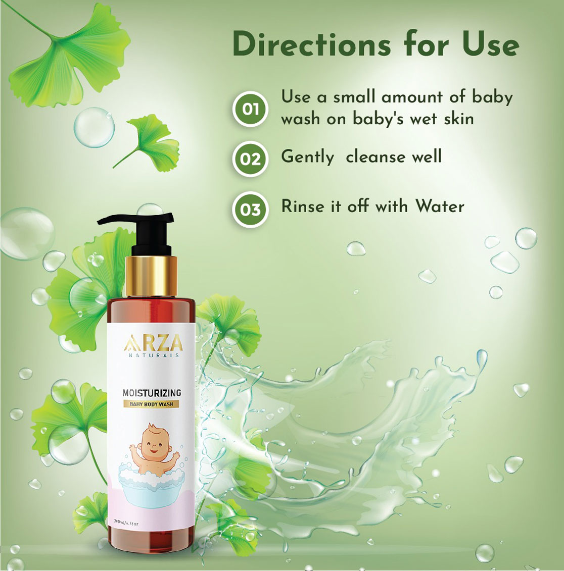 Moisturizing Body Wash with Tea Tree & Coconut Oil for Clean – 200ml